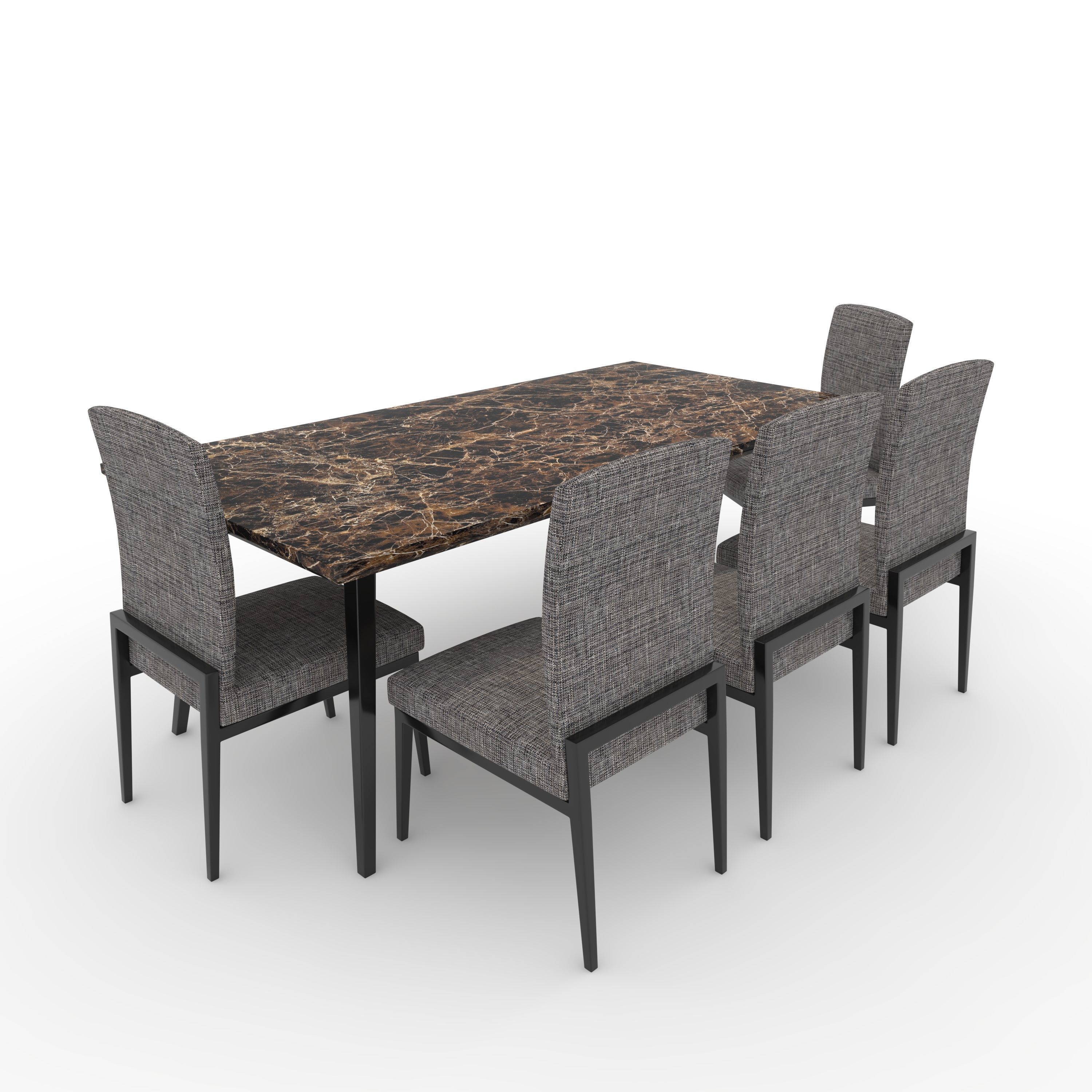 Dining Set 1 3D model_6