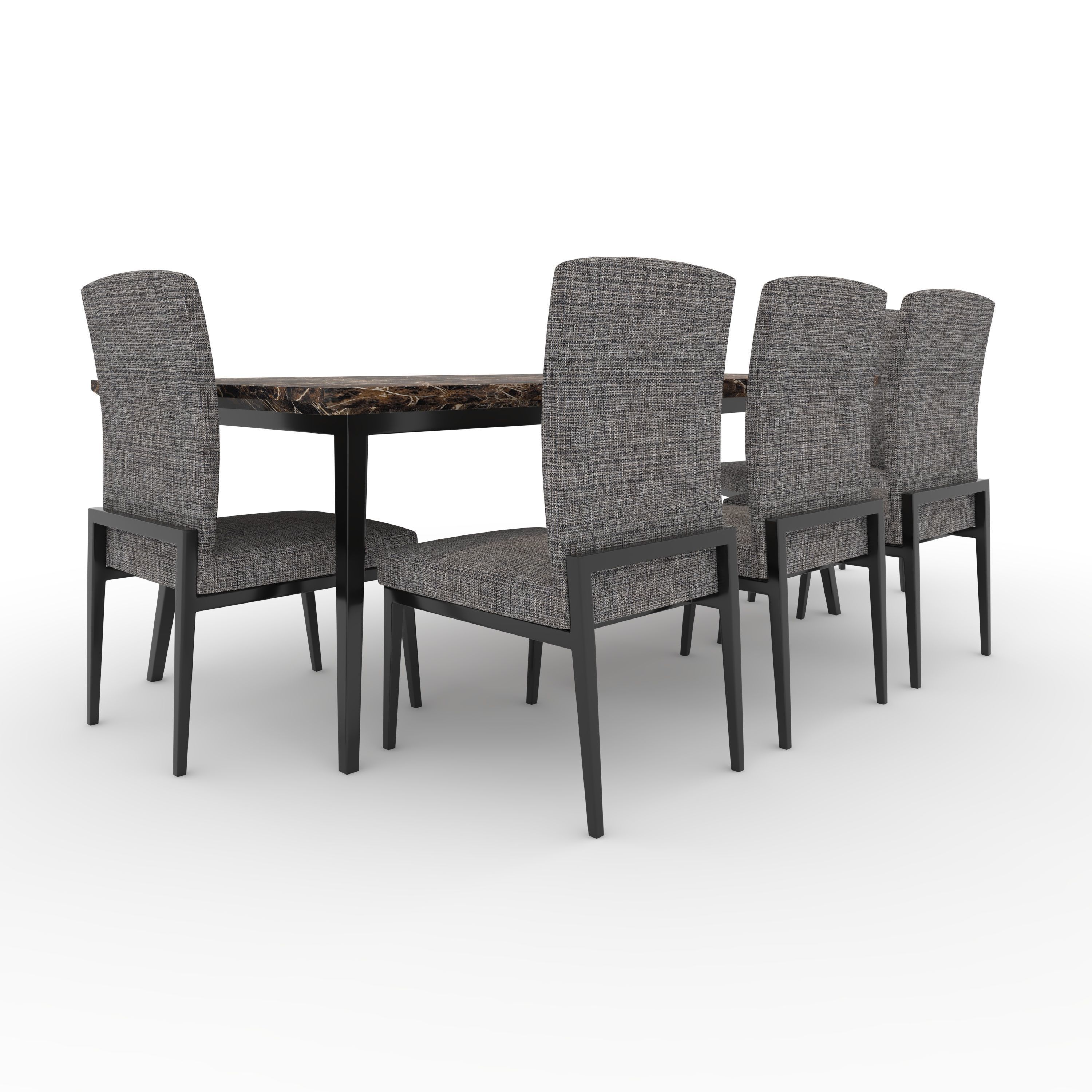 Dining Set 1 3D model_14