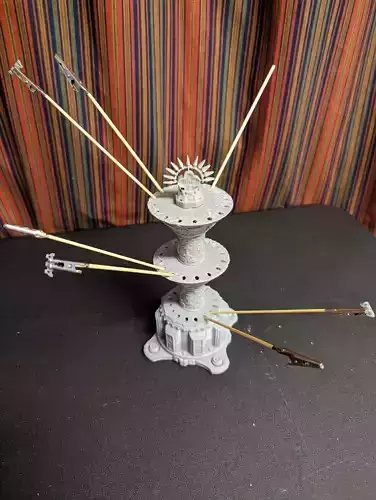 Alligator clip on a stick place holder 3D print model