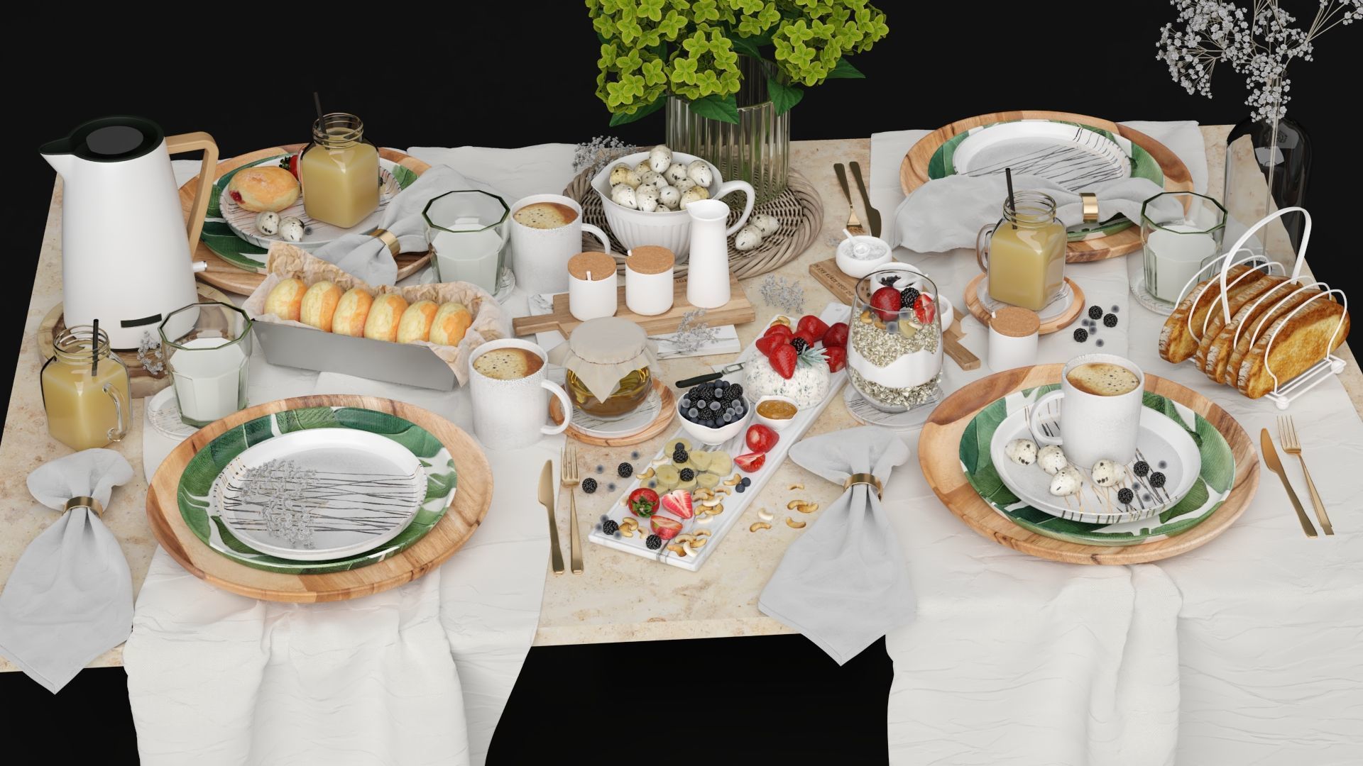 Food Set Model 3D model_4