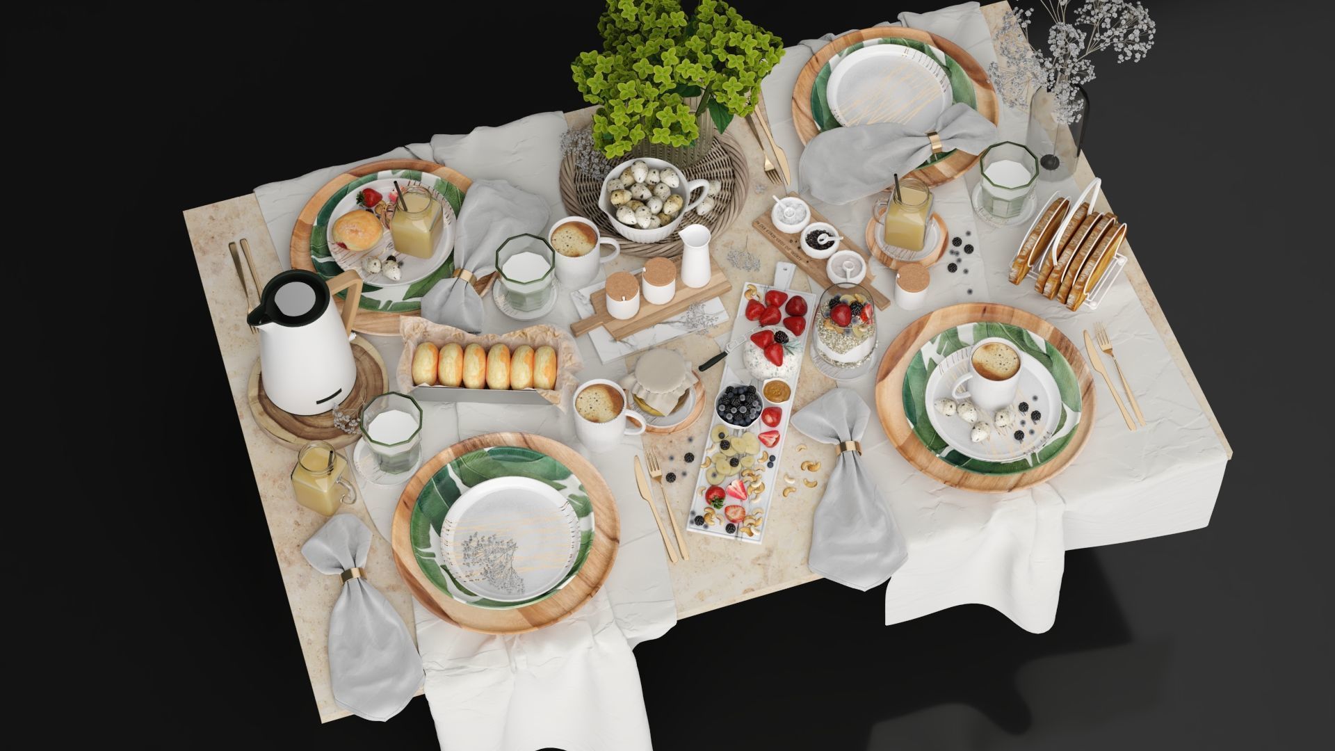 Food Set Model 3D model_2