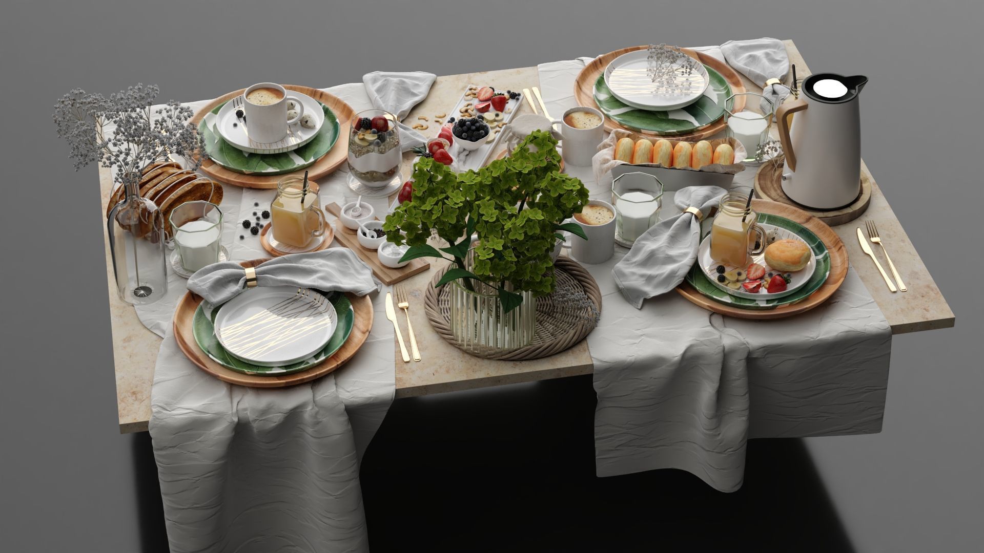 Food Set Model 3D model_8