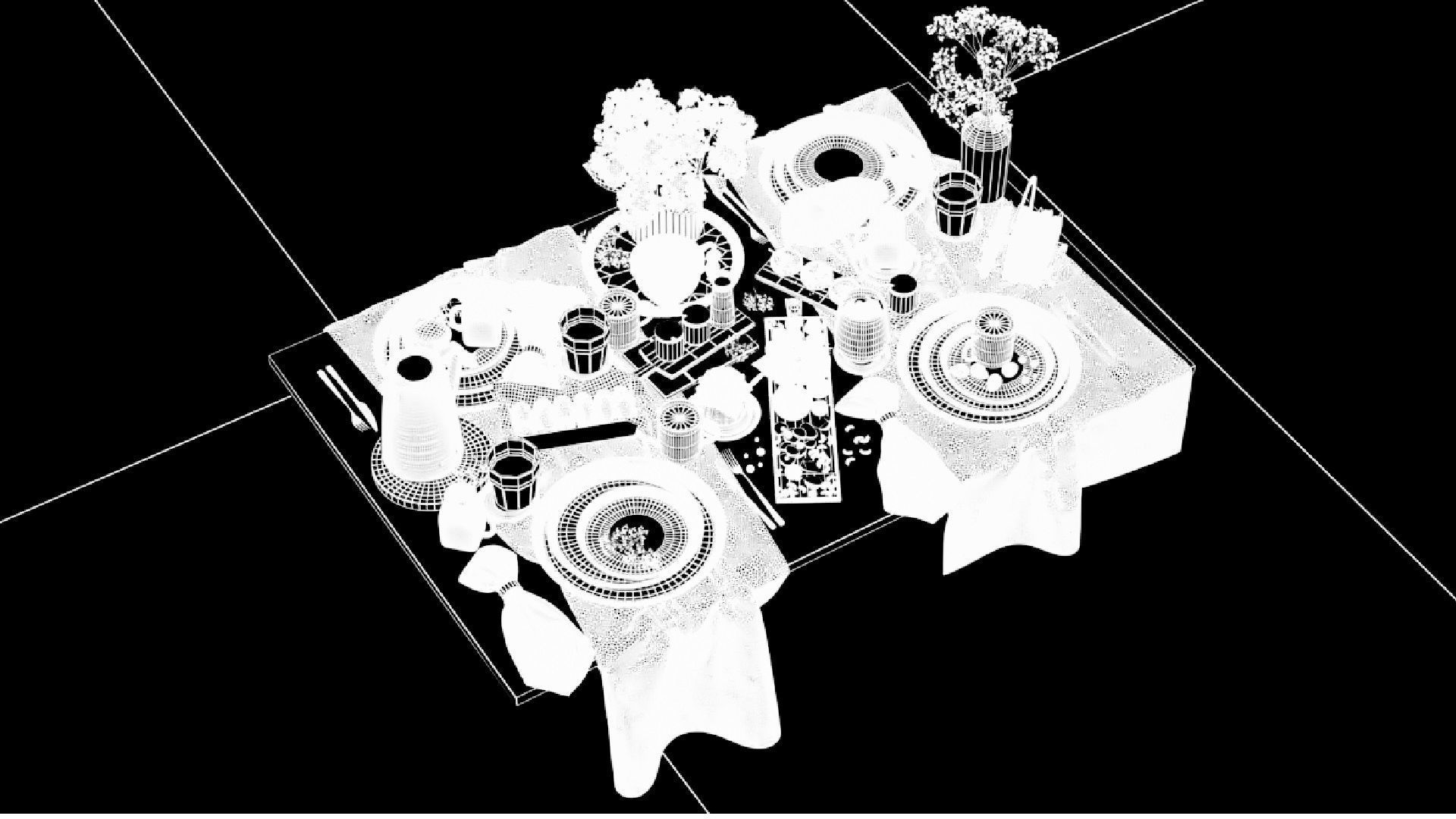 Food Set Model 3D model_9