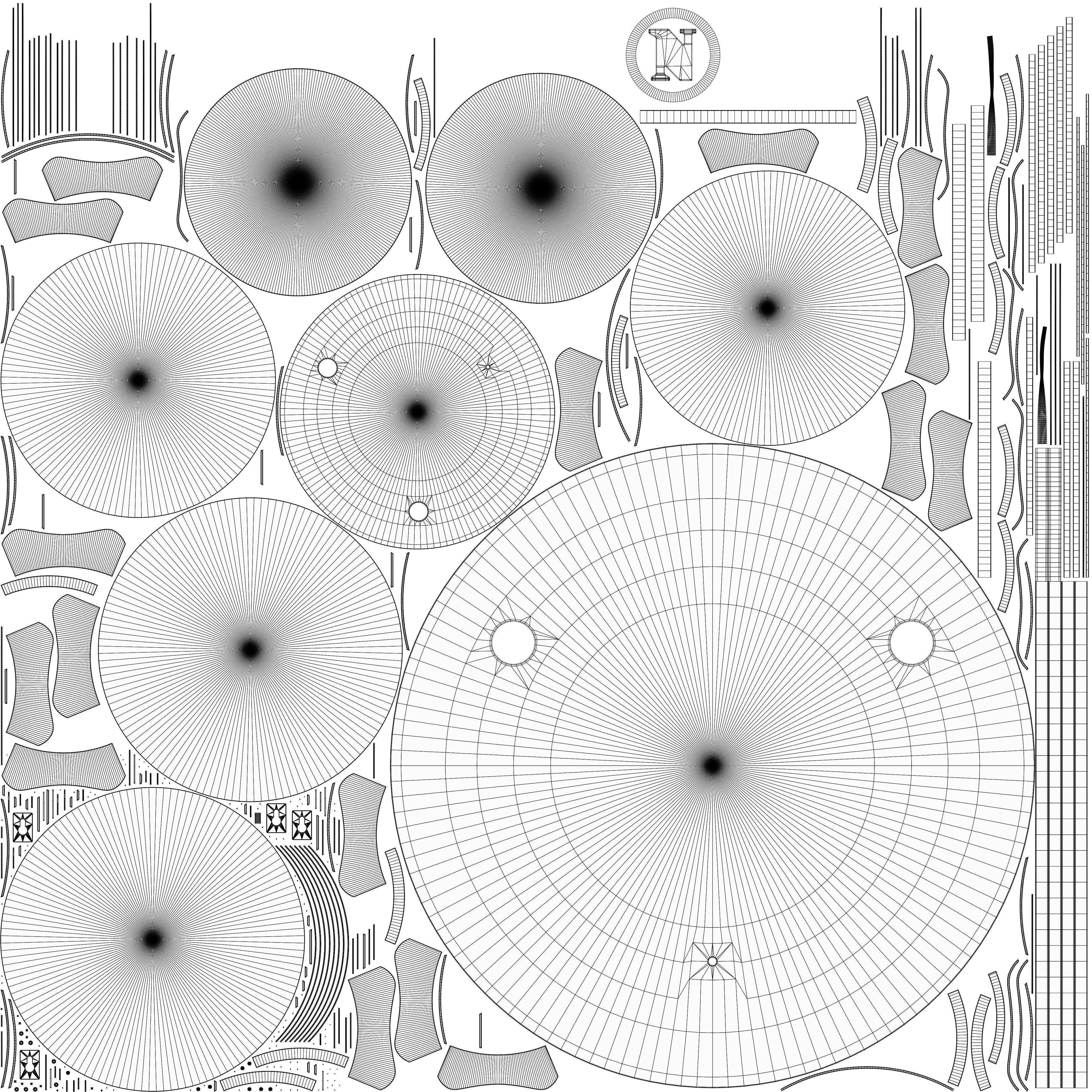 Gerber Art LED Bathroom Mirror 3D model_7