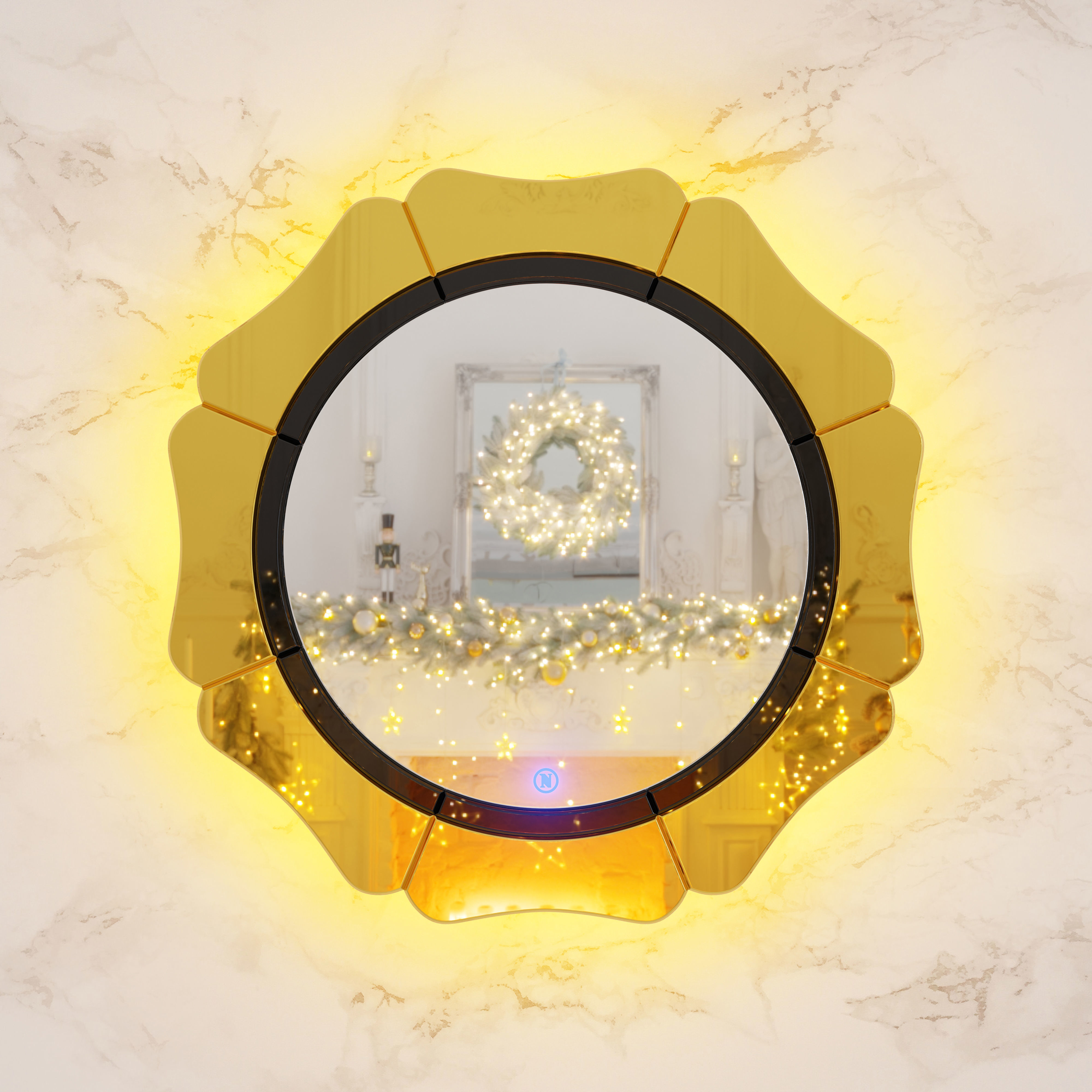 Gerber Art LED Bathroom Mirror 3D model_6