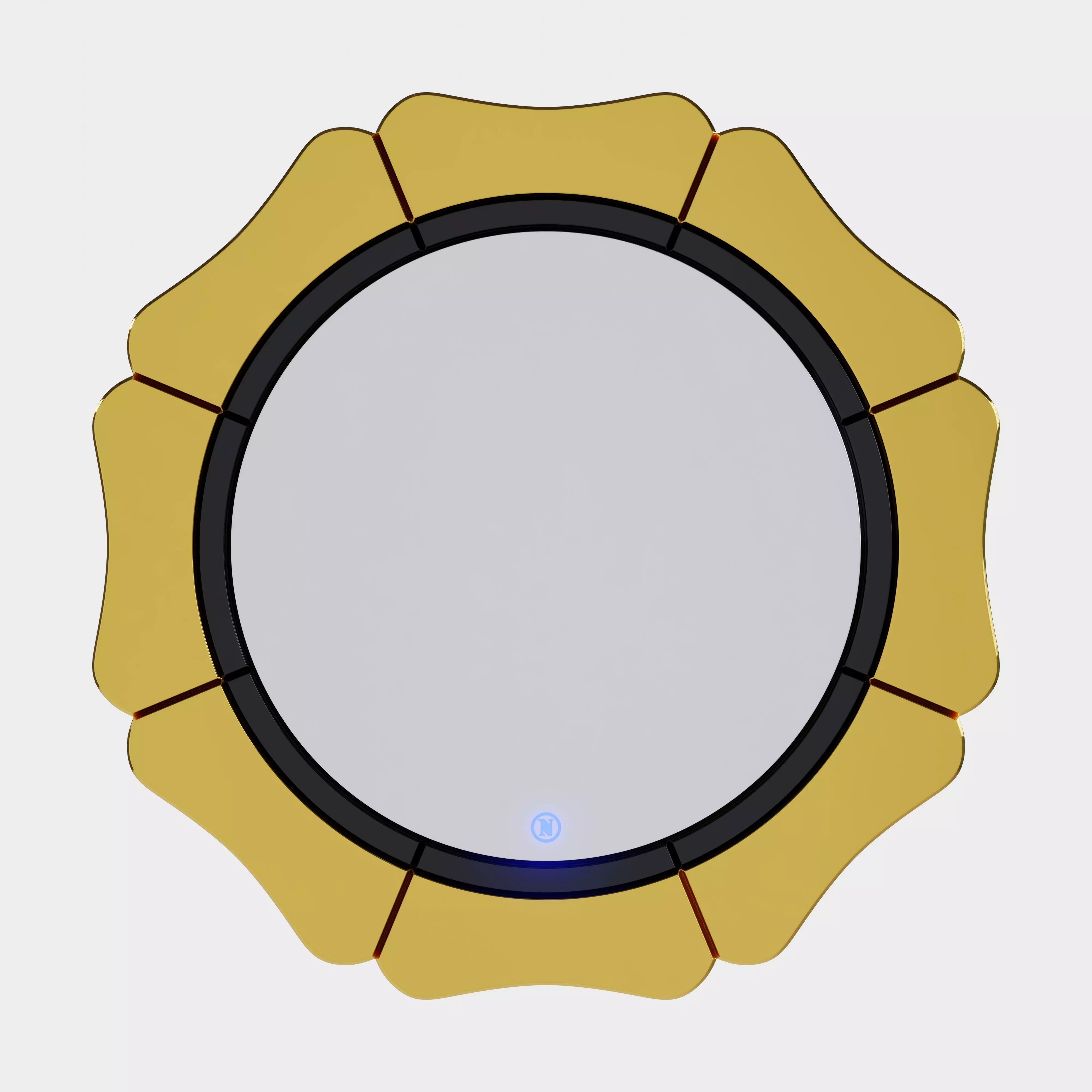 Gerber Art LED Bathroom Mirror 3D model_0