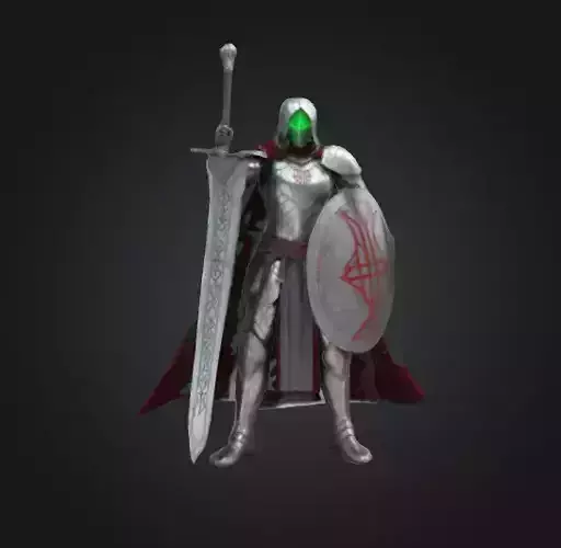 Knight Character - Game Asset Free 3D model 3D model