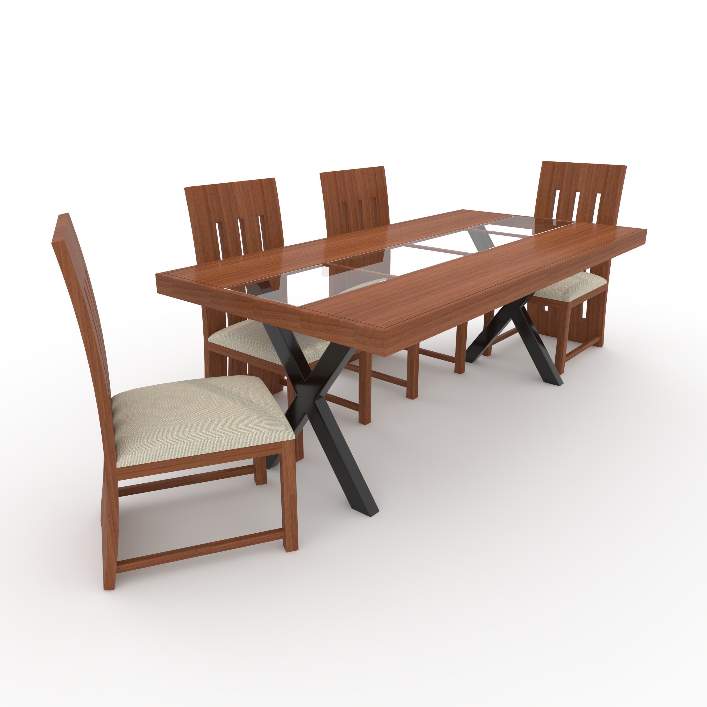 Dining Set 2 3D model_16