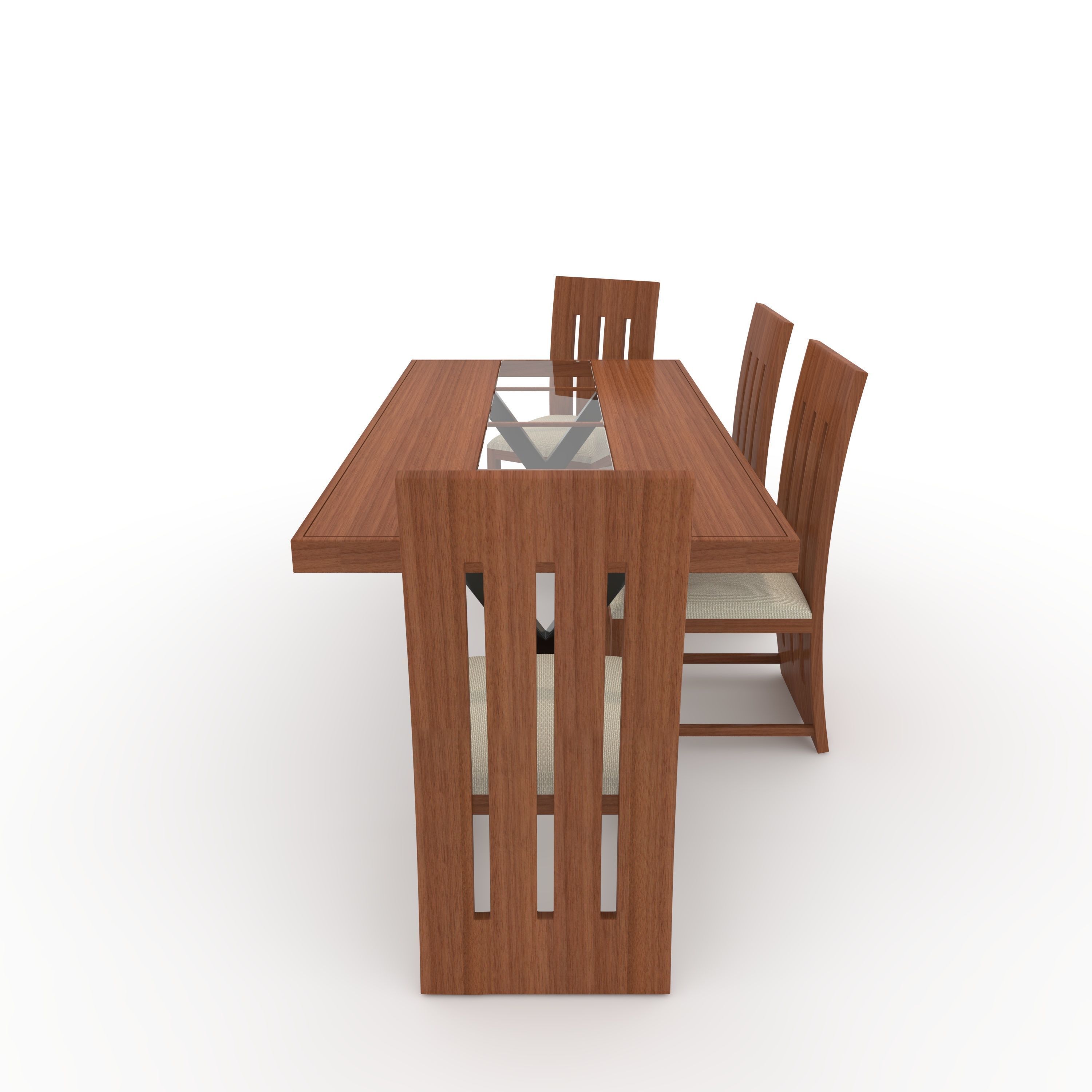 Dining Set 2 3D model_4