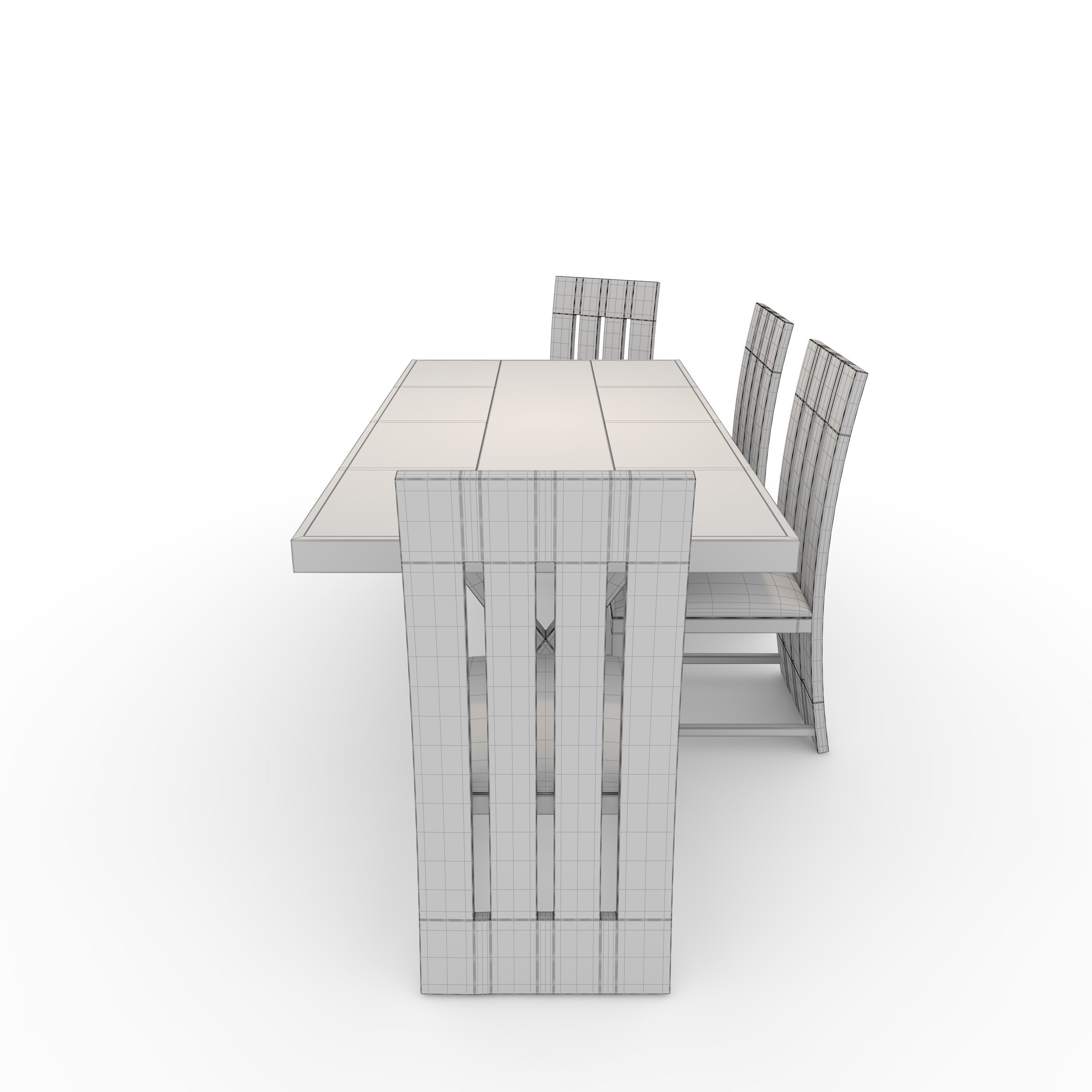 Dining Set 2 3D model_5