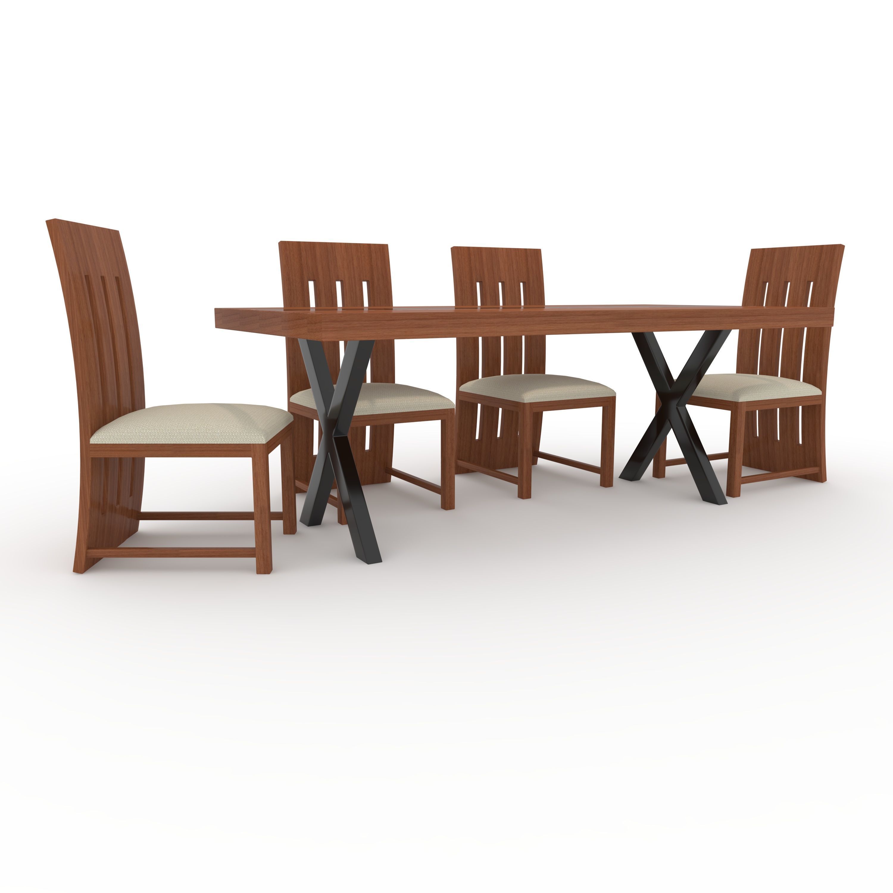 Dining Set 2 3D model_8