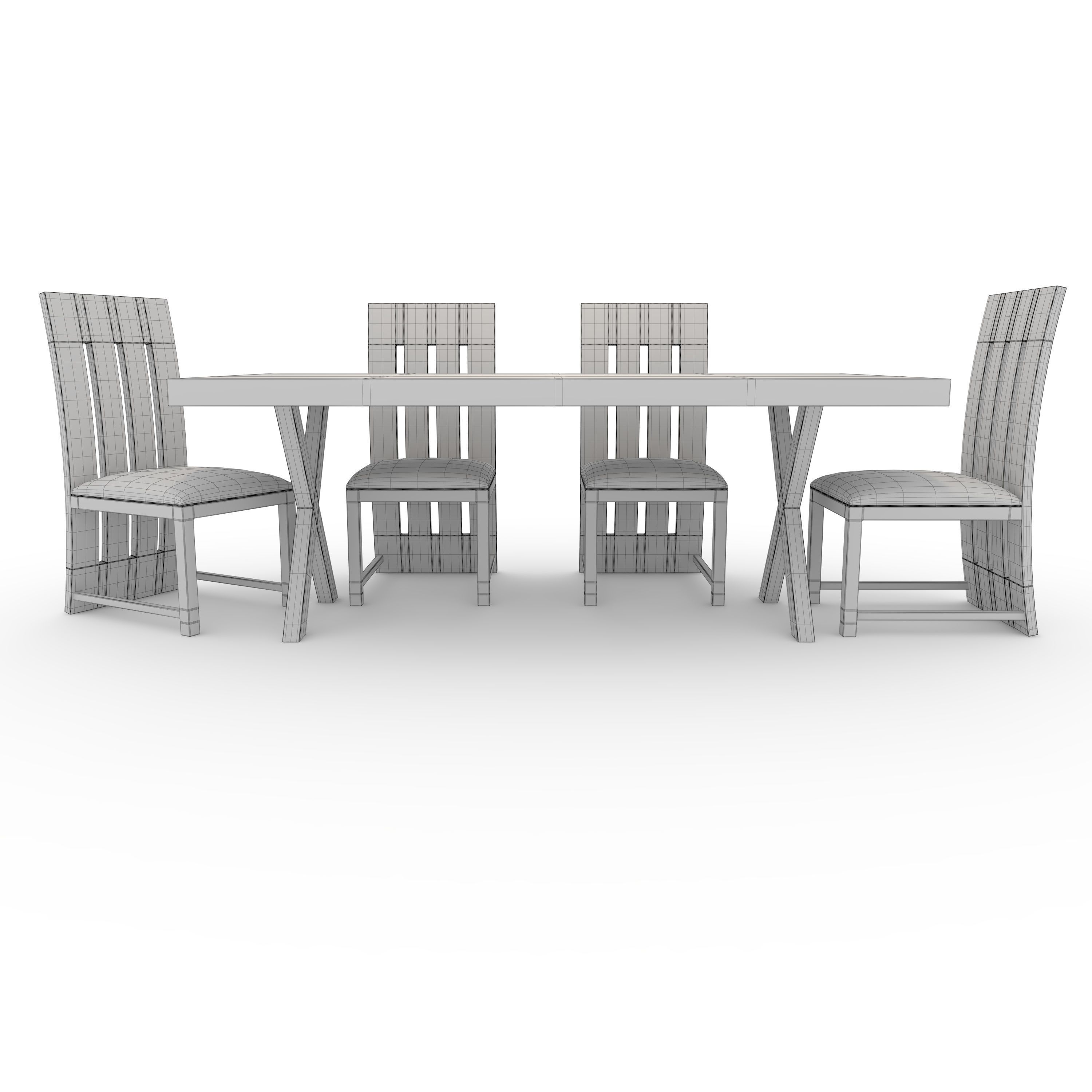 Dining Set 2 3D model_11