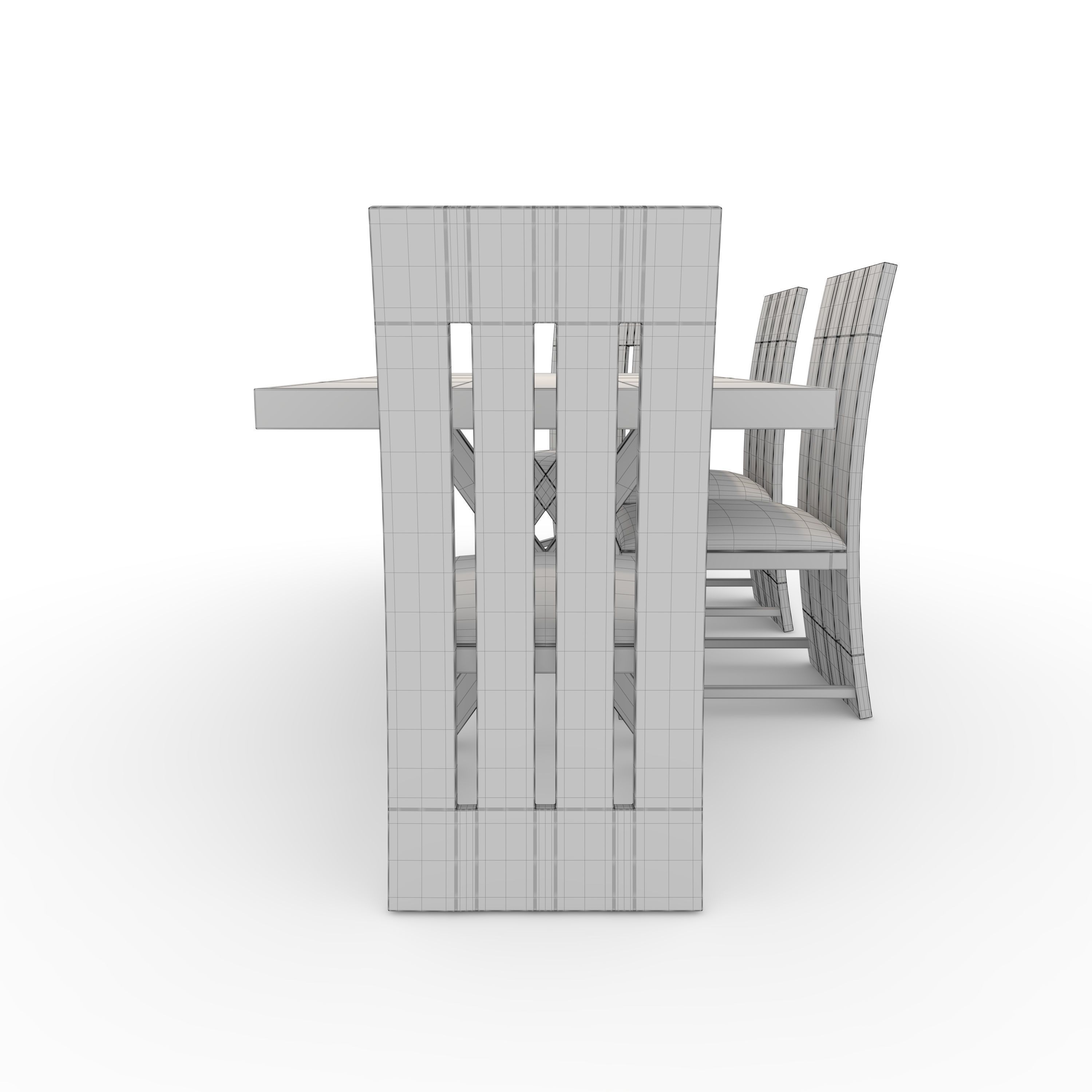 Dining Set 2 3D model_13