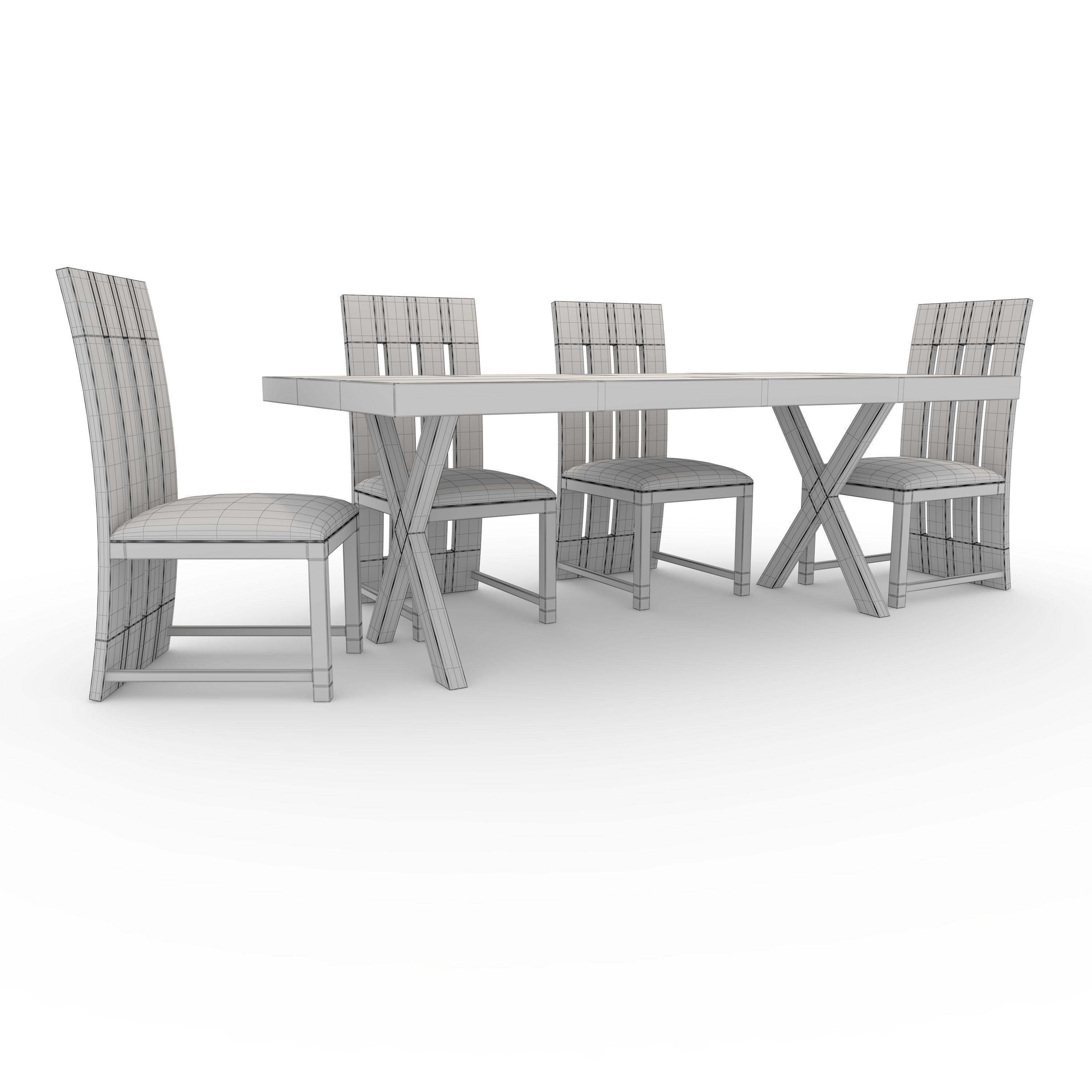 Dining Set 2 3D model_9