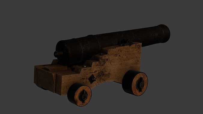 Cannon 3D model