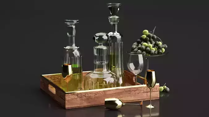 Kitchen Decorative Set 3D model
