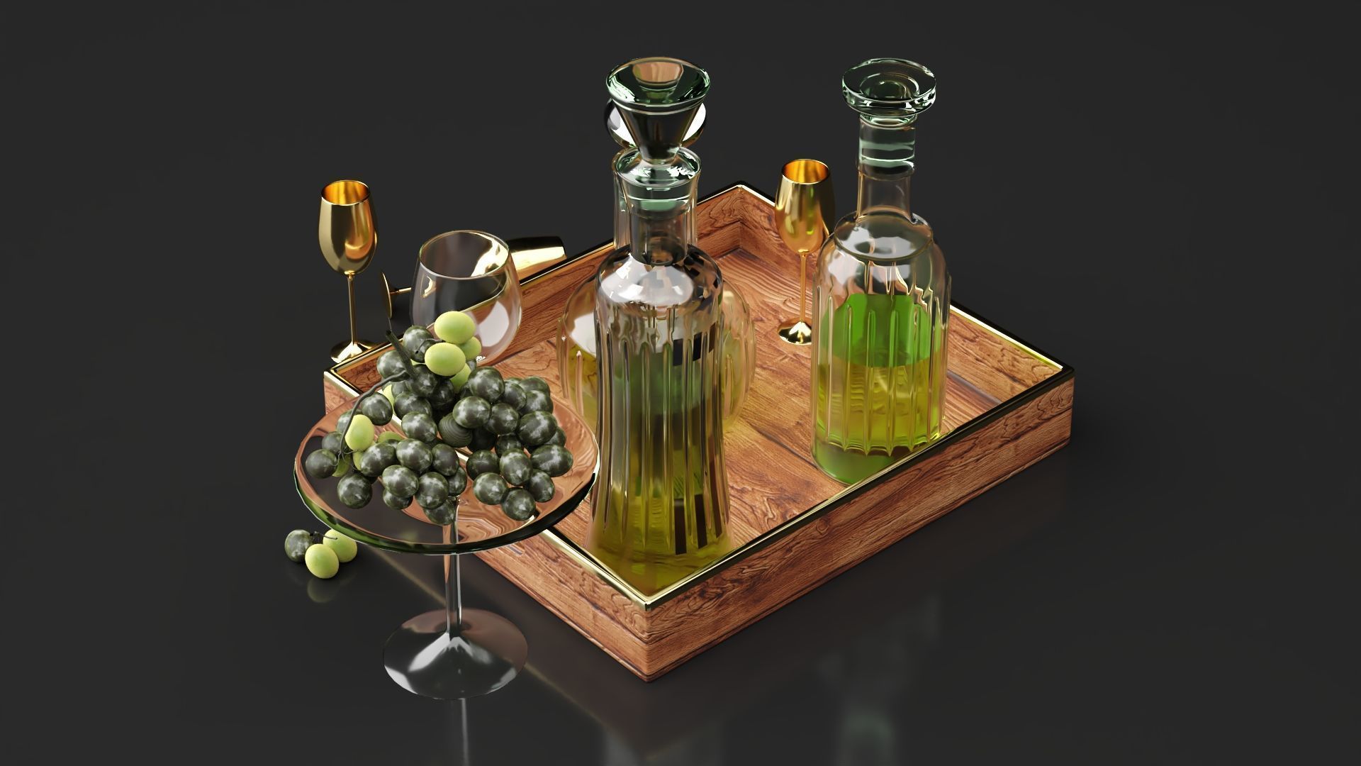 Kitchen Decorative Set 3D model_7