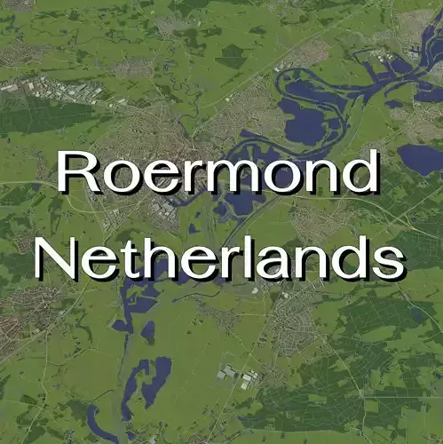 Roermond Netherlands - city and urban 3D model
