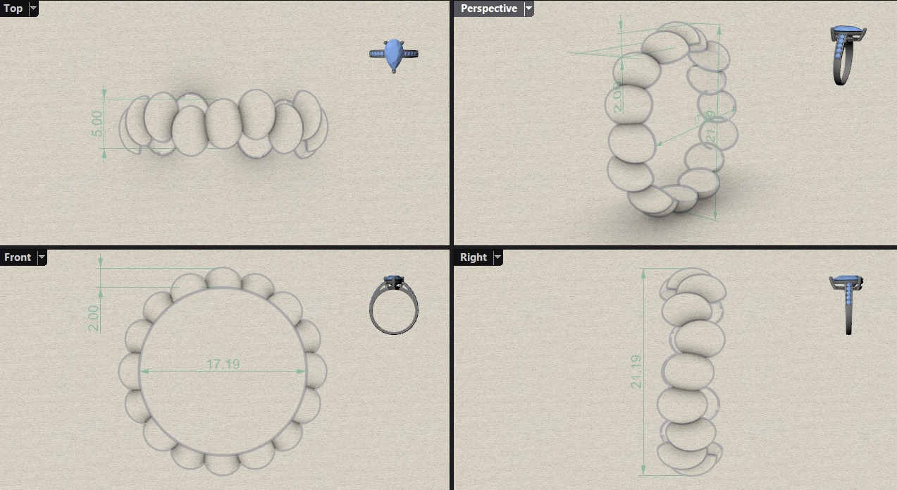 free form bead band Ring N07 3D print model_10