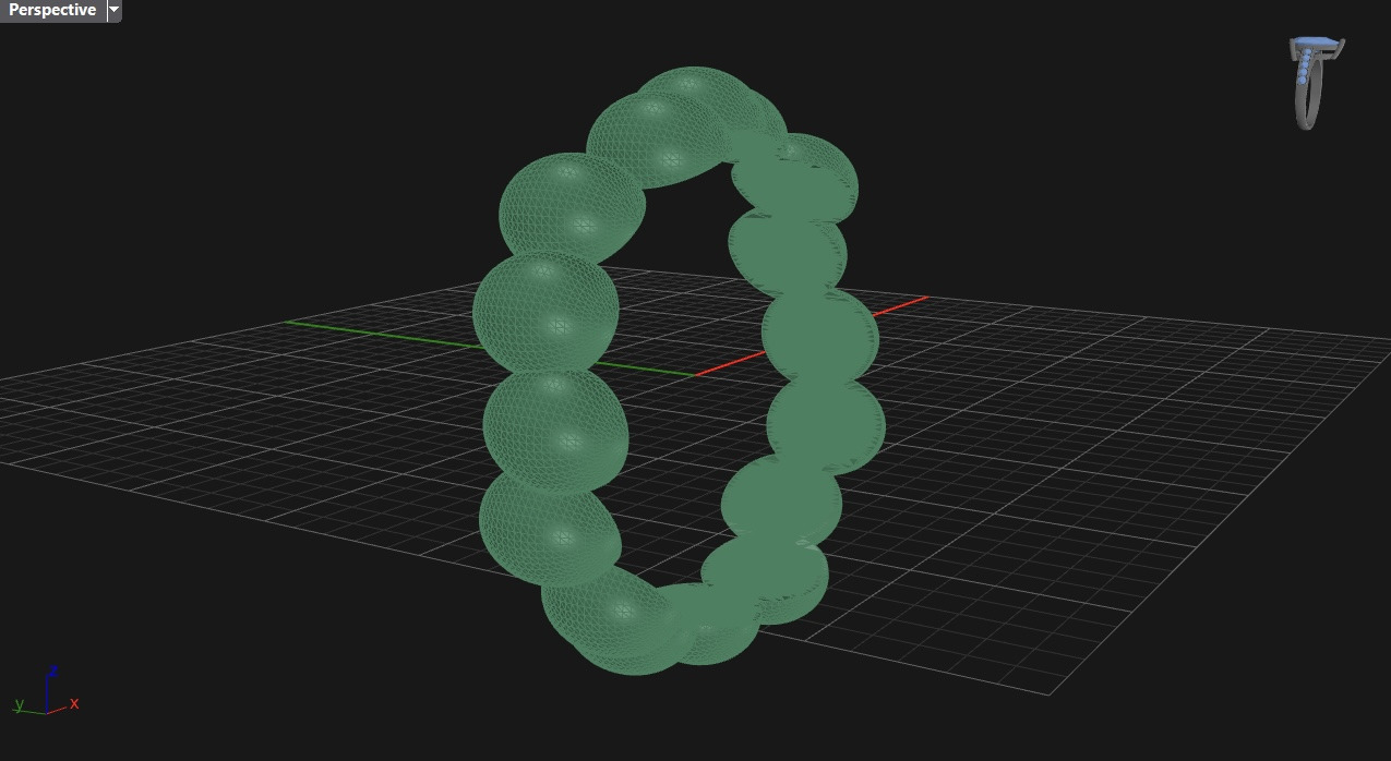 free form bead band Ring N07 3D print model_5