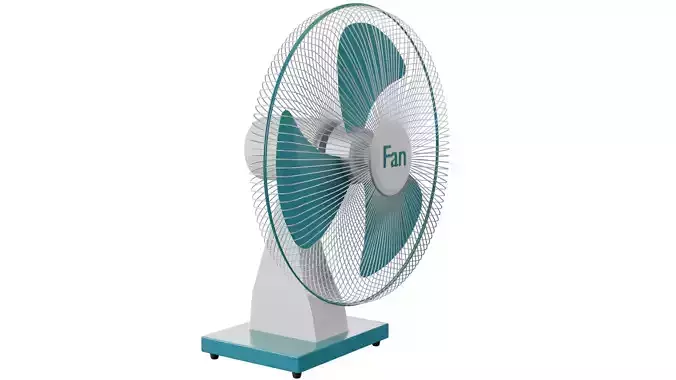 Table Fan Low-poly 3D model