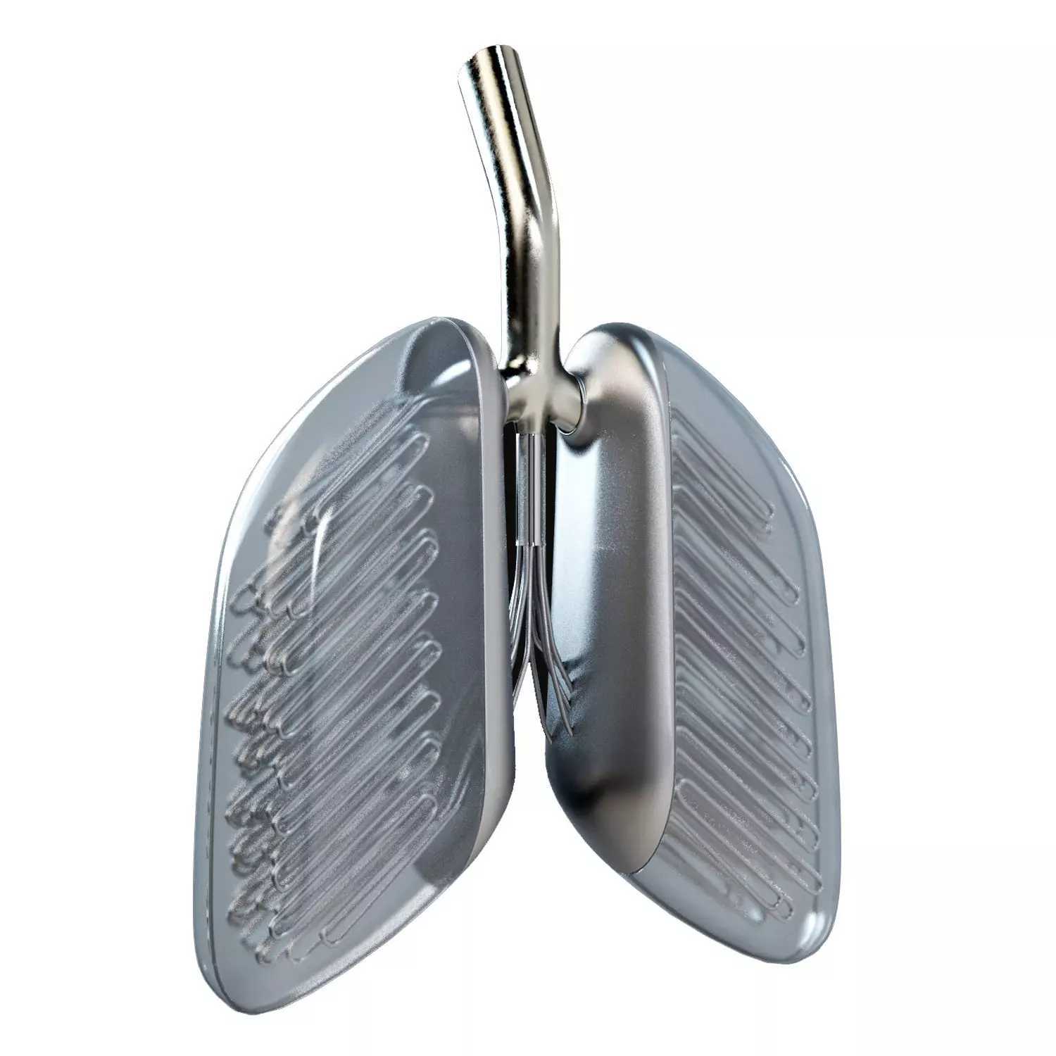 Sci-Fi Artificial Lungs Low-poly 3D model_0