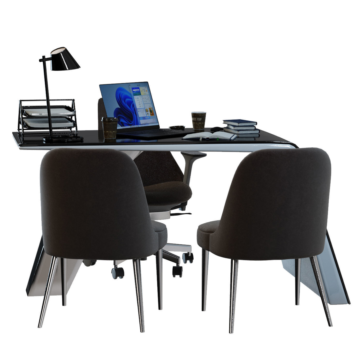 Office Desk 3D model_1