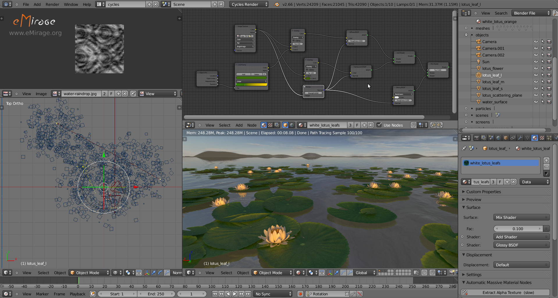 lotus flower 3D model_2