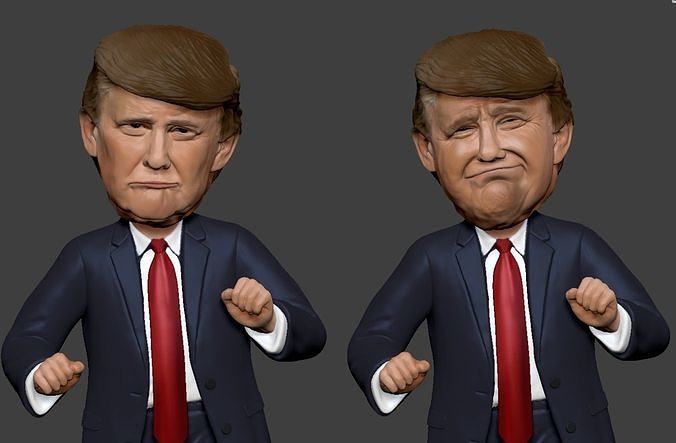 Donald Trump 3D Printed Figurine Model 3D print model