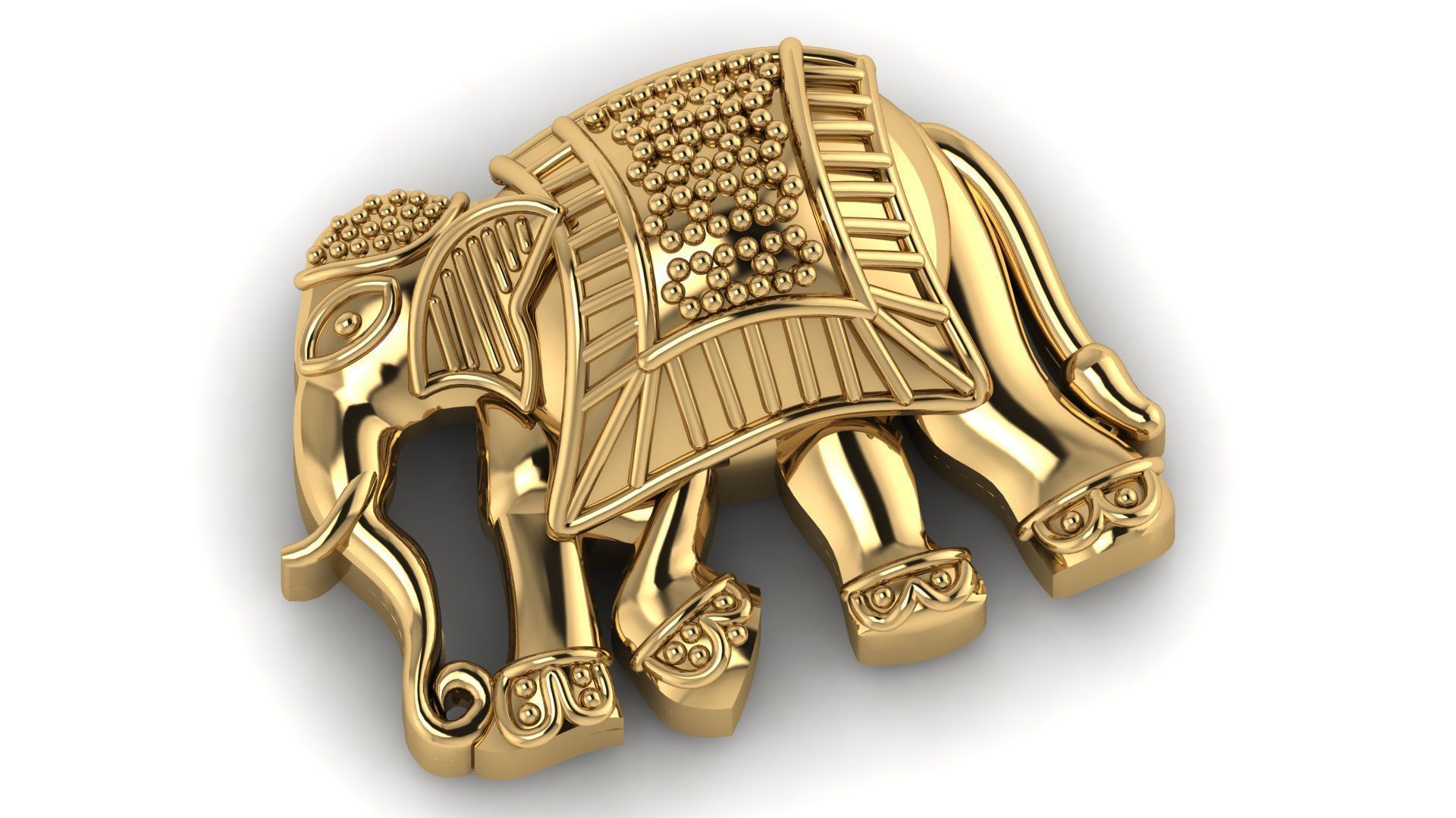 3D Elephant Hollow Model Printable Zbrush Sculpture model 3D print model_1