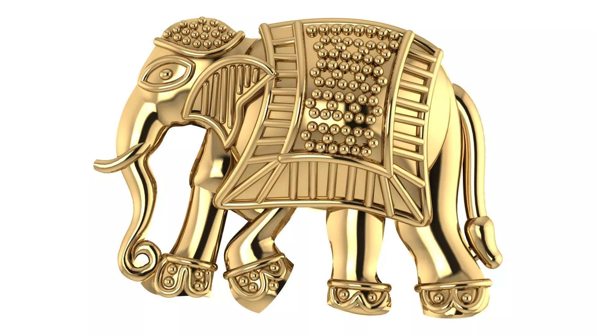 3D Elephant Hollow Model Printable Zbrush Sculpture model 3D print model_0