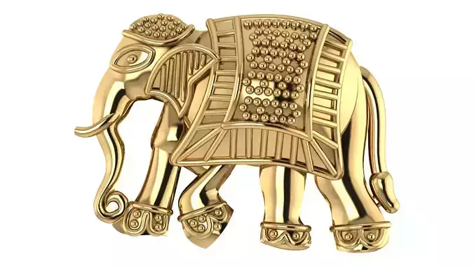 3D Elephant Hollow Model Printable Zbrush Sculpture model