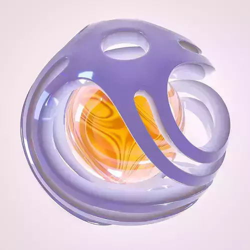 Nested Art sphere 3D model