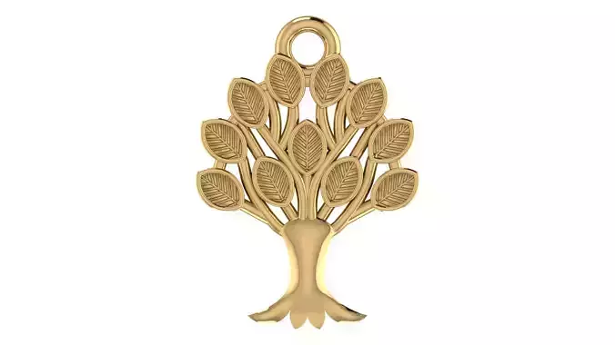 Tree 3D Printable hollow Model