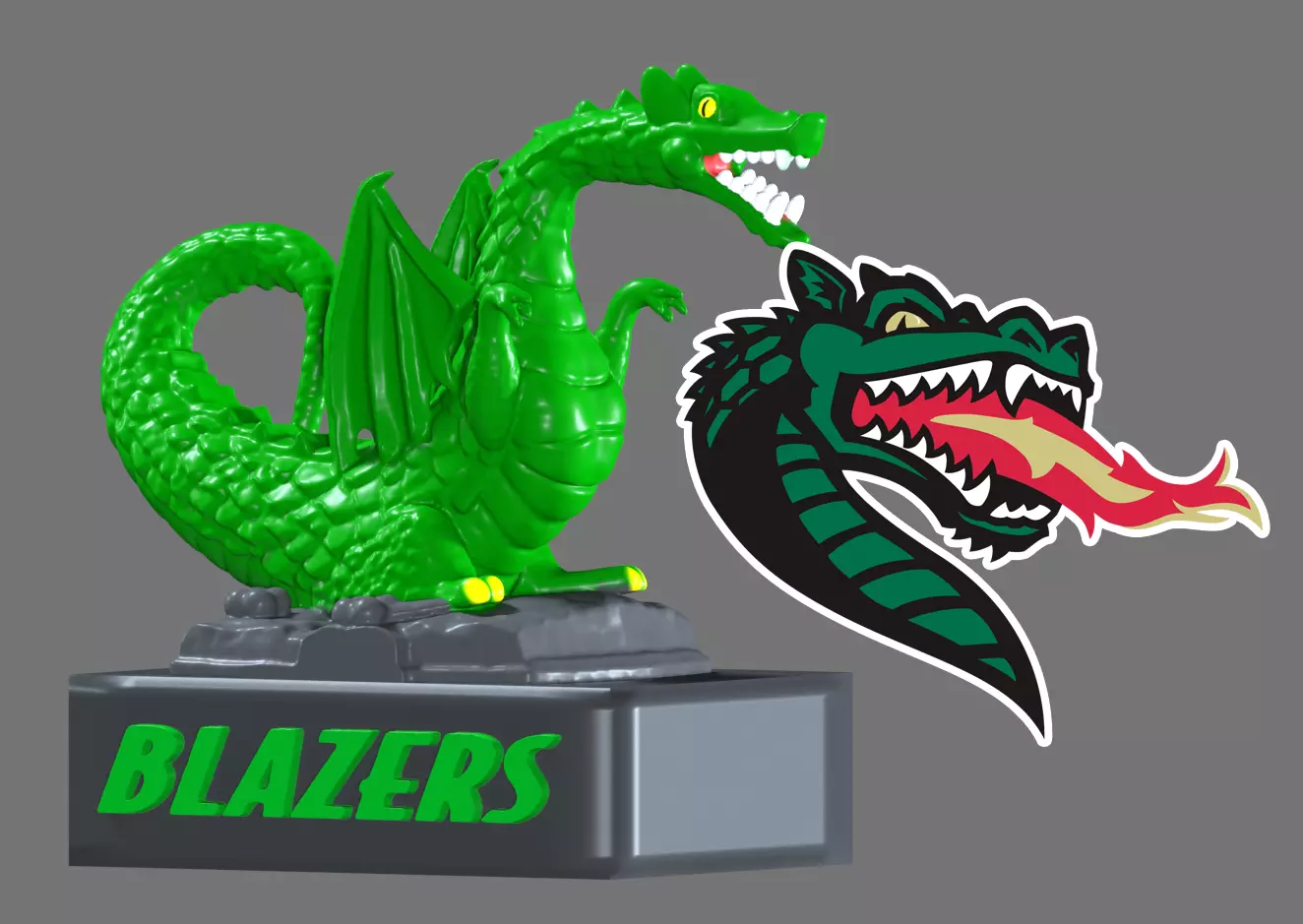 NCAA - University of Alabama at Birmingham mascot - 3d print 3D print model_0