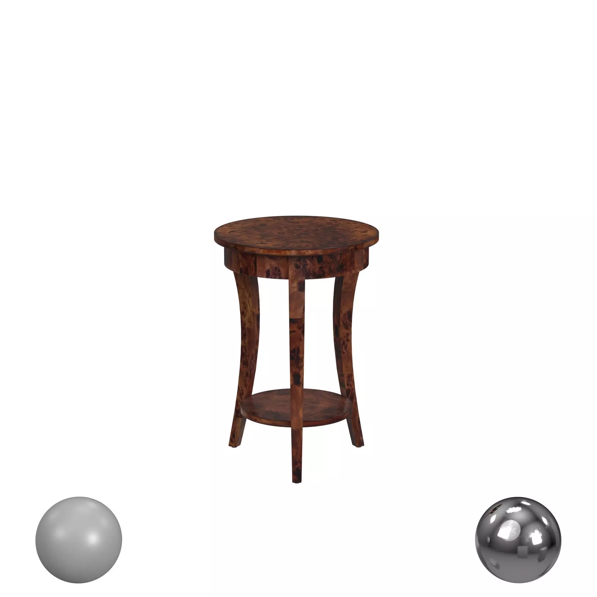 Butler Specialty Holdin Round Side Table Low-poly 3D model_0