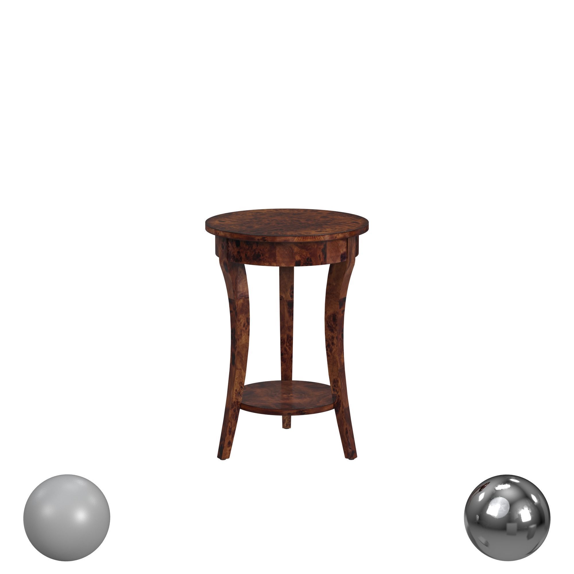 Butler Specialty Holdin Round Side Table Low-poly 3D model_1