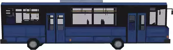 Low-Poly Bus Model
