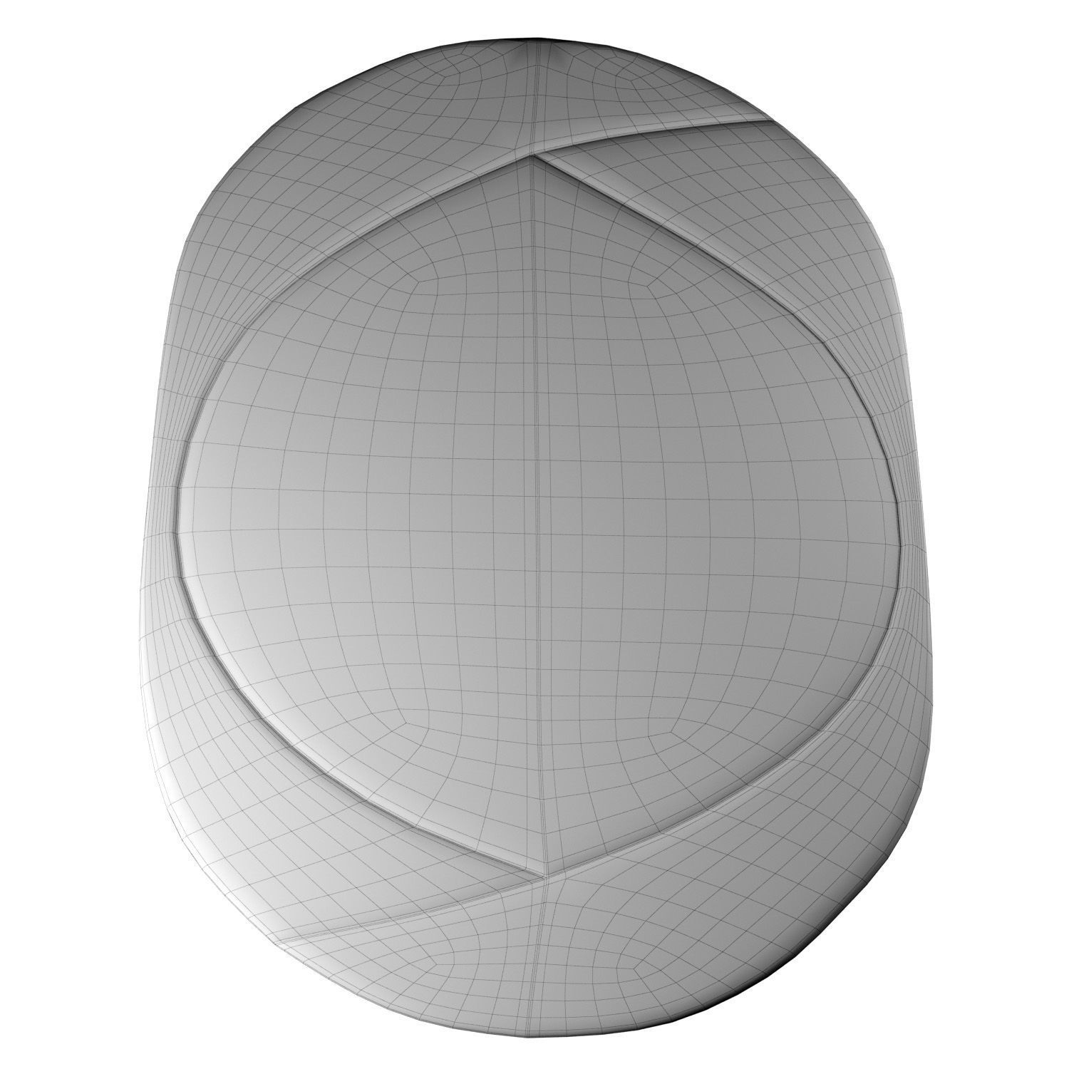 Oval Funky Rug Low-poly 3D model_4