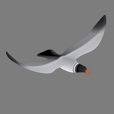 Flock of birds Animated 3D model_6