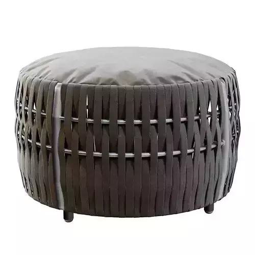 Round Wrapped Pouf