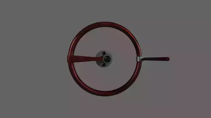 SMALL STEAMPUNK TURN-WHEEL - RogueFilmProductions Low-poly 3D model