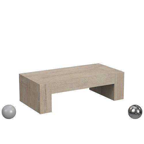 Bristol Coffee Table White Low-poly 3D model