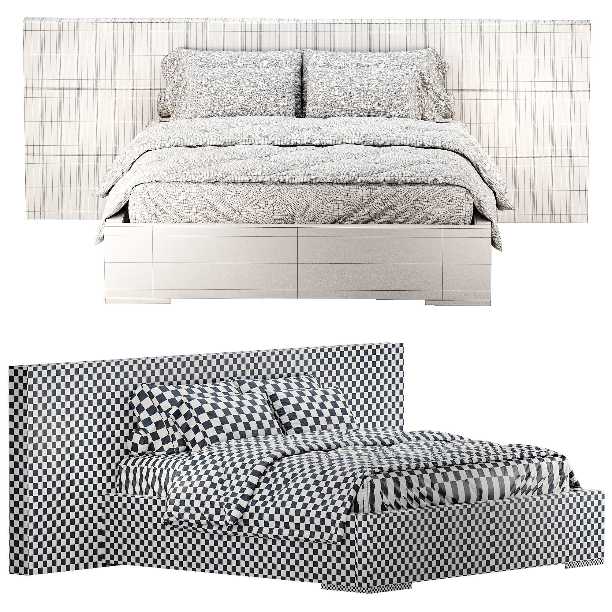 Jackson Bed 3D model_2