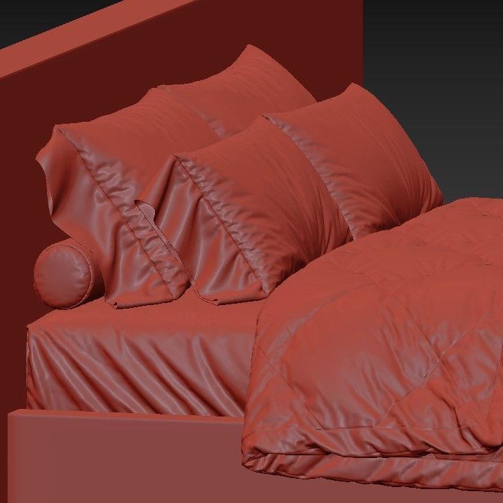 Jackson Bed 3D model_3