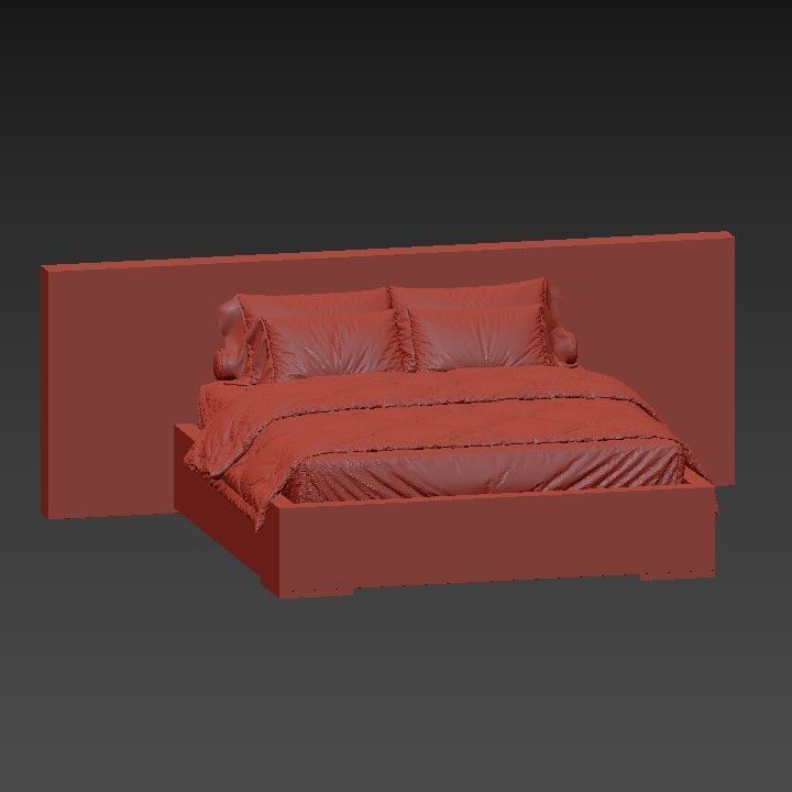 Jackson Bed 3D model_4