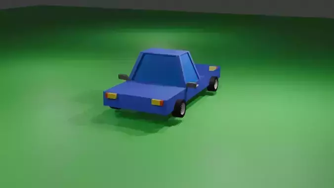 3d model of cartoon car 3D model