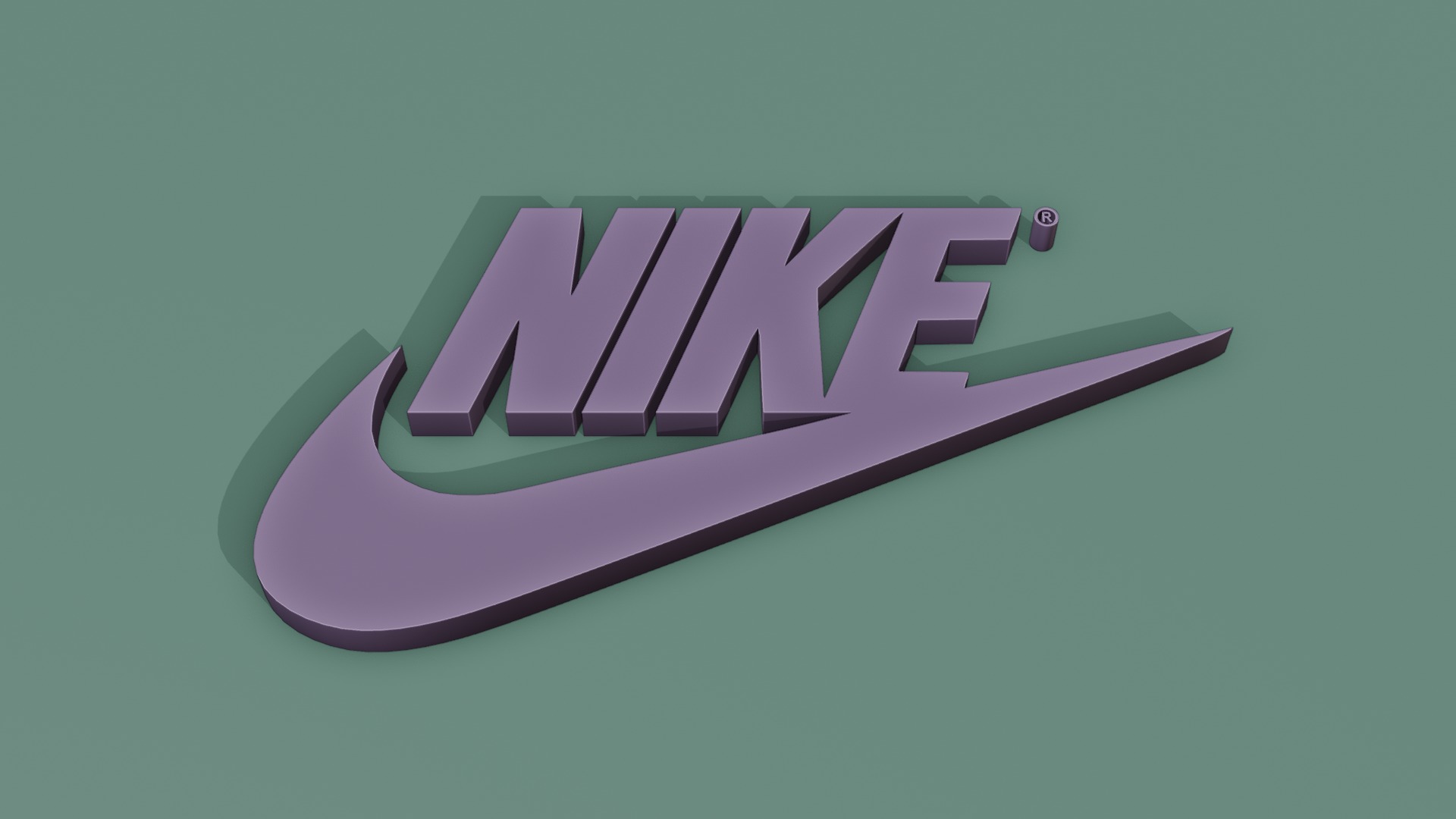 Nike logo 3D model_5