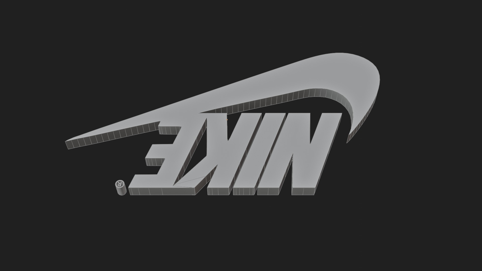 Nike logo 3D model_4