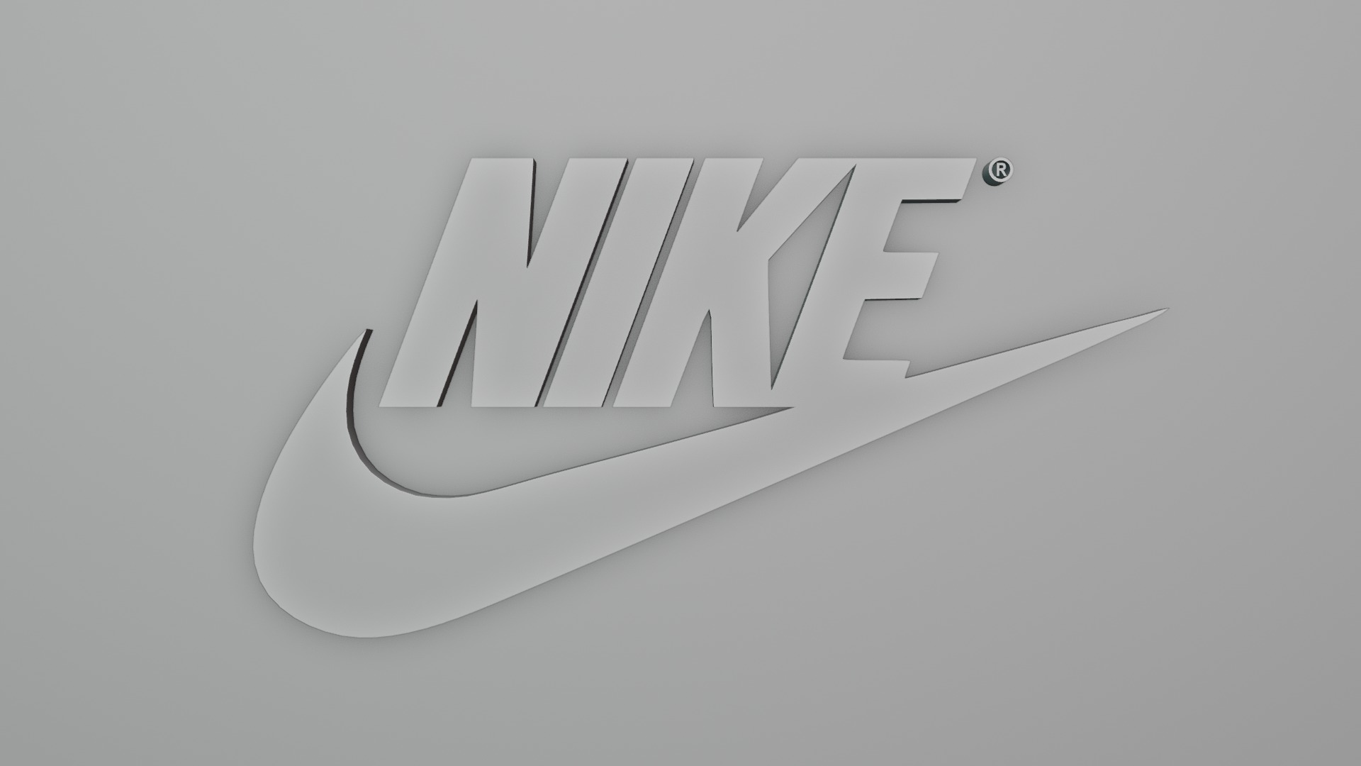 Nike logo 3D model_2